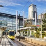 Manchester Metrolink tram at Media City UK