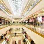 panoramic view of a modern mall