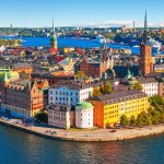 Aerial panorama of Stockholm, Sweden