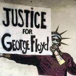 Minneapolis:a Roma murales in via Usa,Floyd ‘Statua Libertà’