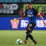 Inter Milan competes against Olympique Lyonnais at Nanjing match of 2017 International Champions Cup China