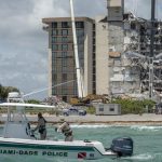 Aftermath of building collapse in Surfside, Florida