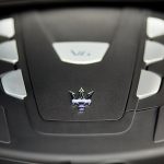 Warsaw, Poland-05.30.2018: V6 engine Maserati Quattroporte, V6,