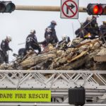 Aftermath of building collapse in Surfside, Florida