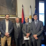 L’incontro al ministero dell’Interno dell’Uruguay Foto Twitter @Luisaheber